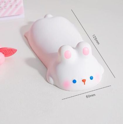 Kawaii Bunny Wrist Rest for Mouse Pad – Soft Ergonomic Rubber Support